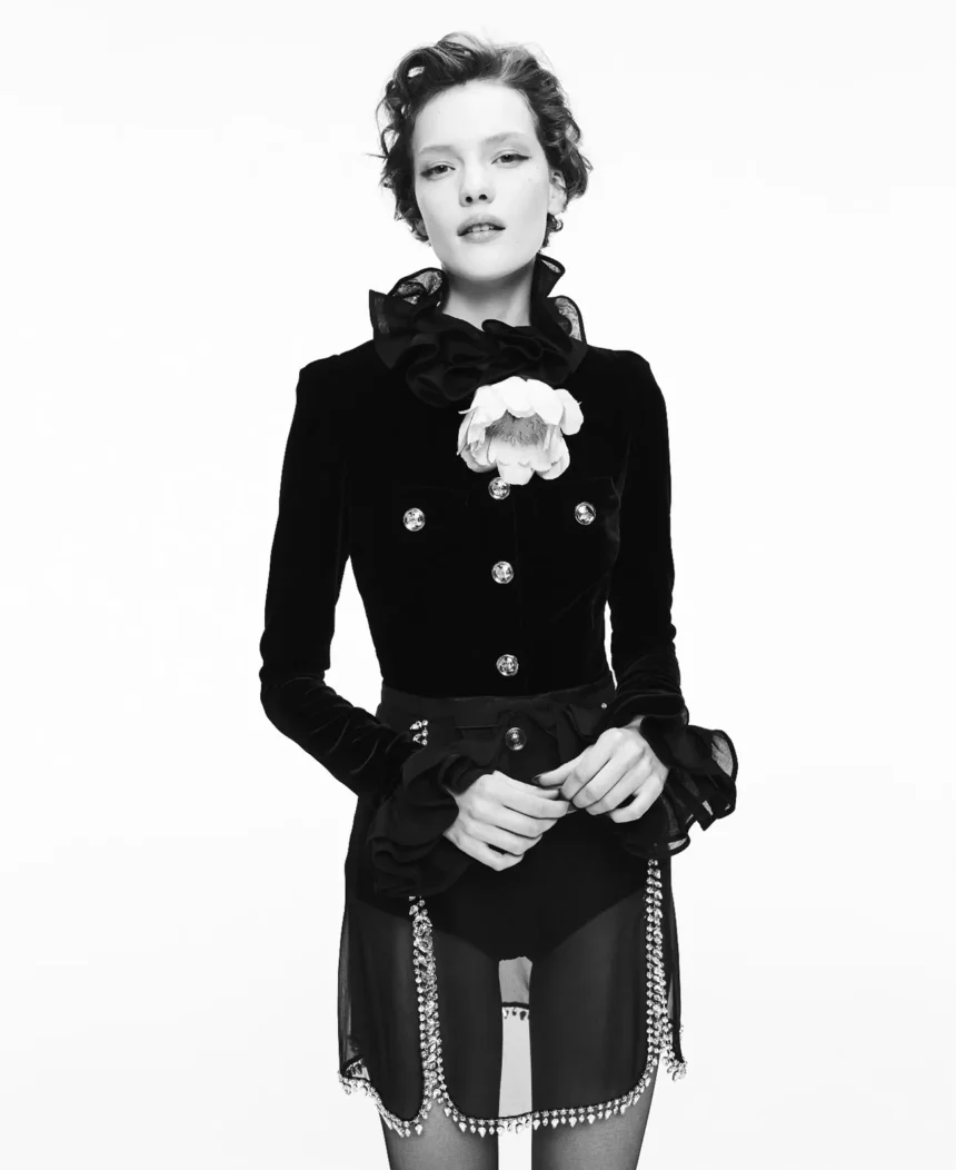 Penelope Ternes covers Harper’s Bazaar Italia December 2024 by Willy Vanderperre