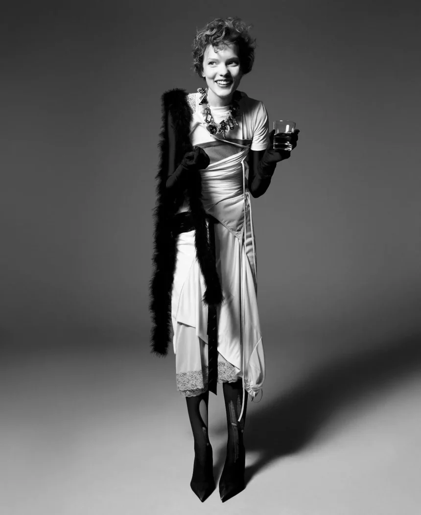 Penelope Ternes covers Harper’s Bazaar Italia December 2024 by Willy Vanderperre