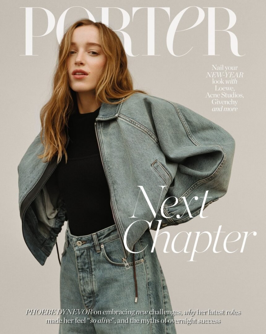 Phoebe Dynevor covers Porter Magazine December 30th, 2024 by Jeff Henrikson