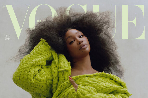 SZA covers British Vogue December 2024 by Nadine Ijewere