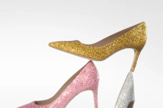 Stuart Weitzman partners with Swarovski Creators Lab for Holiday 2024 Stuart Power Shine pumps