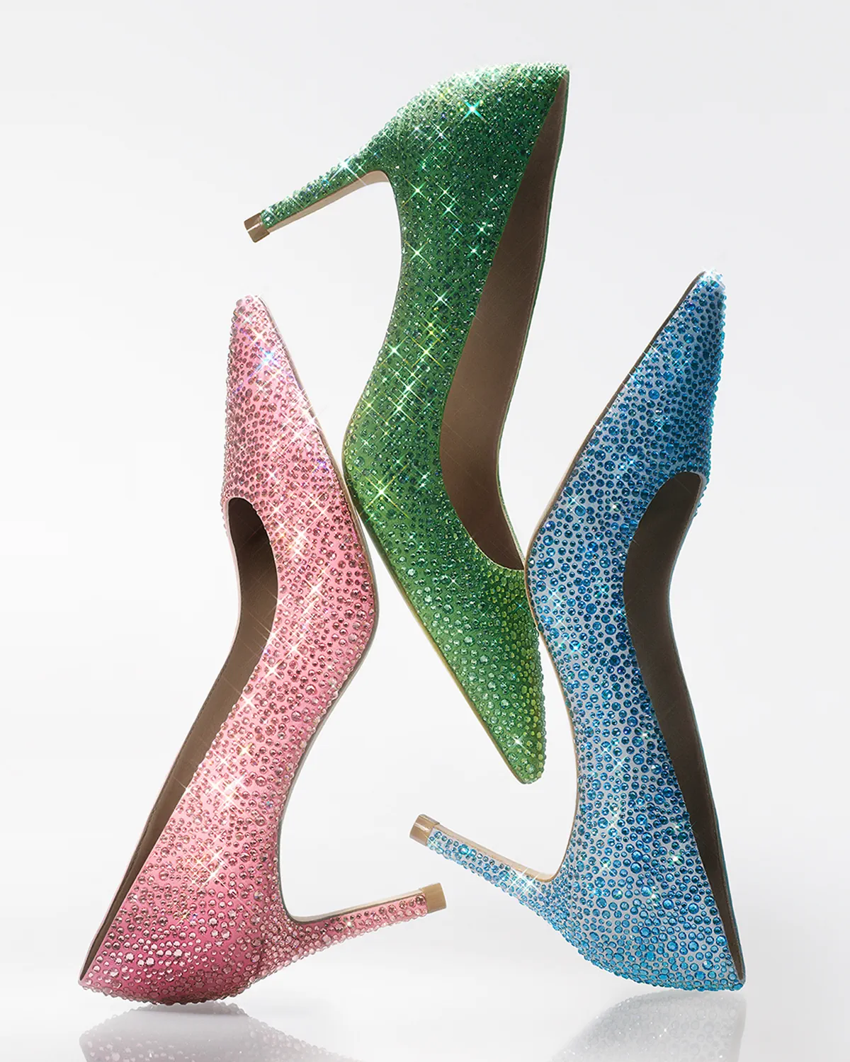 Stuart Weitzman partners with Swarovski Creators Lab for Holiday 2024 Stuart Power Shine pumps