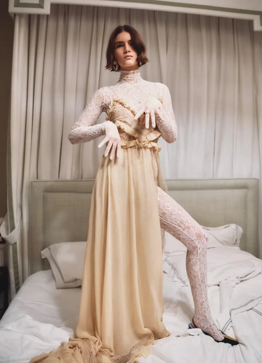 Ana Milojevic covers Elle Italia January 30th, 2025 by Adriano Russo