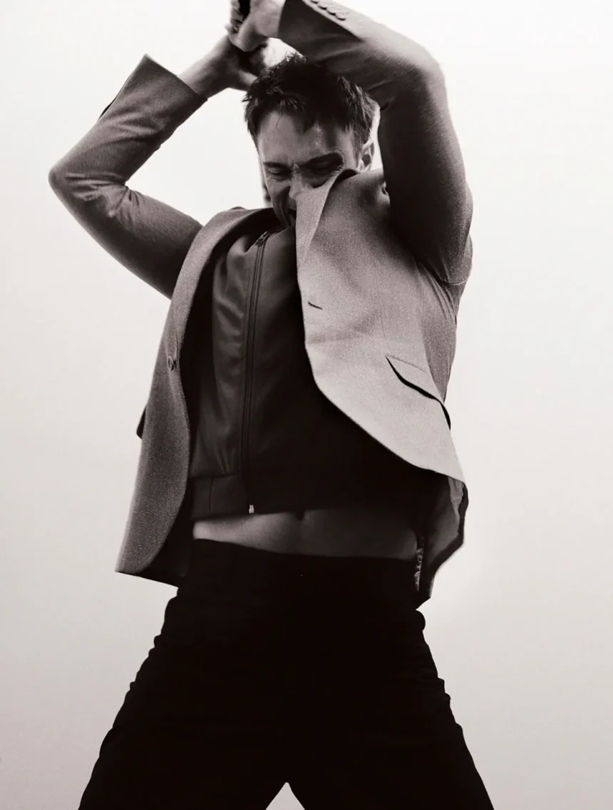 Drew Starkey covers Dazed Magazine Winter 2024 by Aidan Zamiri