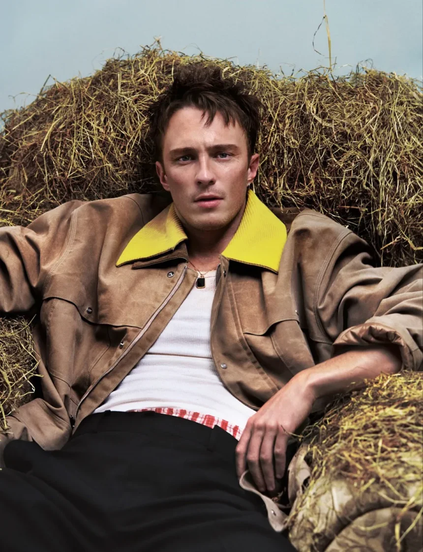 Drew Starkey covers Dazed Magazine Winter 2024 by Aidan Zamiri