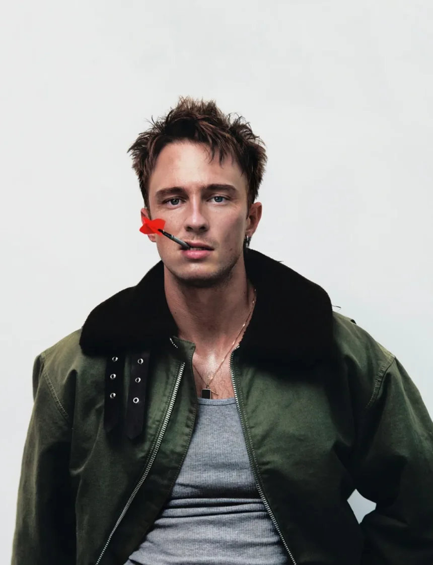 Drew Starkey covers Dazed Magazine Winter 2024 by Aidan Zamiri