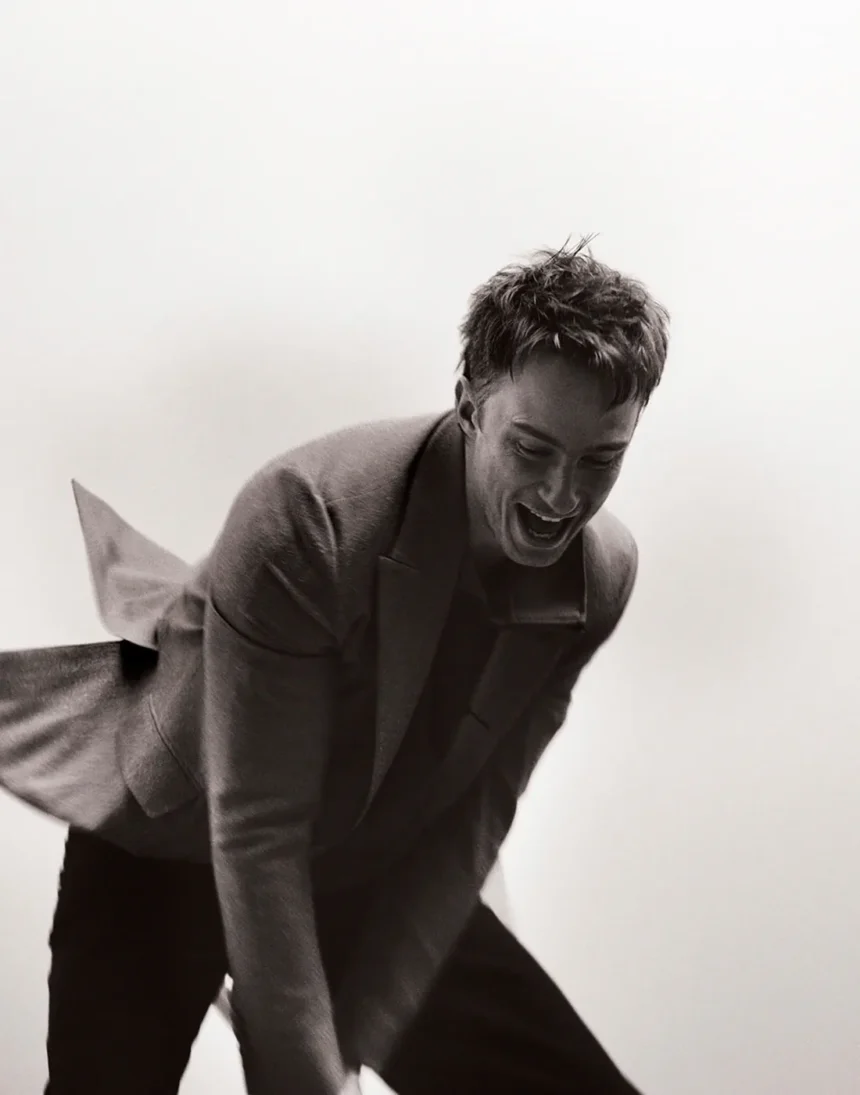 Drew Starkey covers Dazed Magazine Winter 2024 by Aidan Zamiri