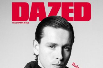 Harris Dickinson covers Dazed Magazine Winter 2024 by William Waterworth