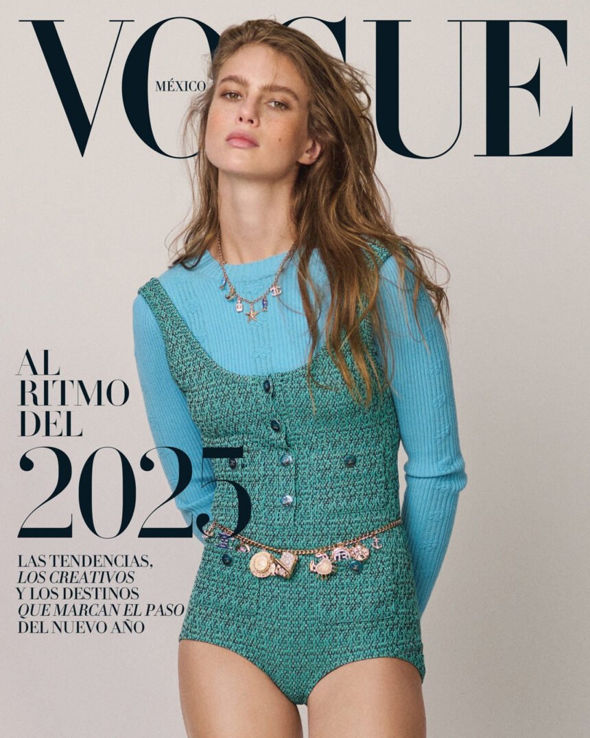 Maria Klaumann covers Vogue Mexico & Latin America January 2025 by Blair Getz Mezibov
