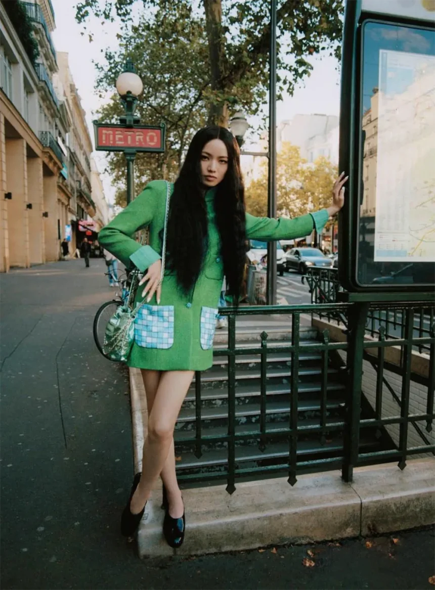 Nana Komatsu in Chanel on Vogue Japan January 2025 by Joshua Woods