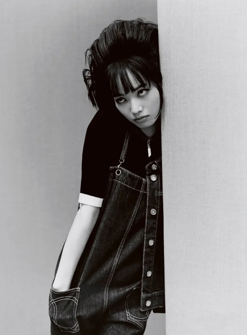 Nana Komatsu in Chanel on Vogue Japan January 2025 by Joshua Woods