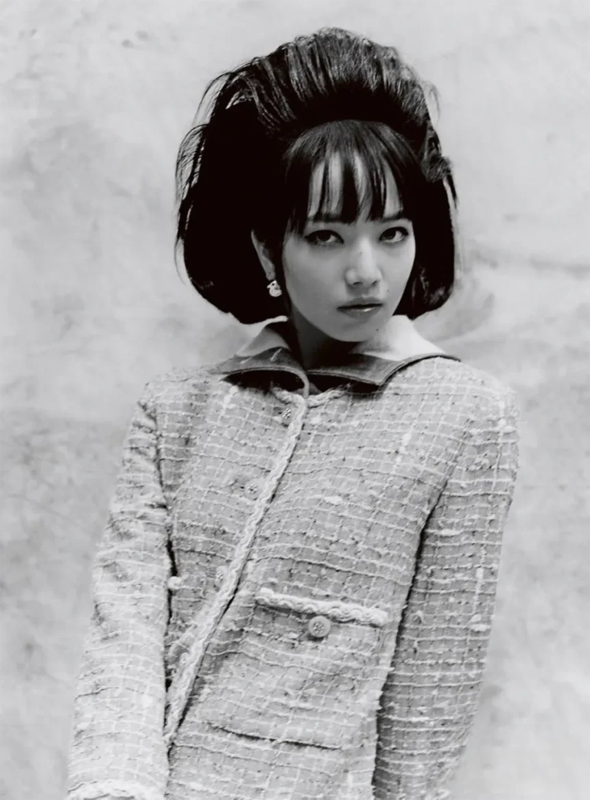 Nana Komatsu in Chanel on Vogue Japan January 2025 by Joshua Woods