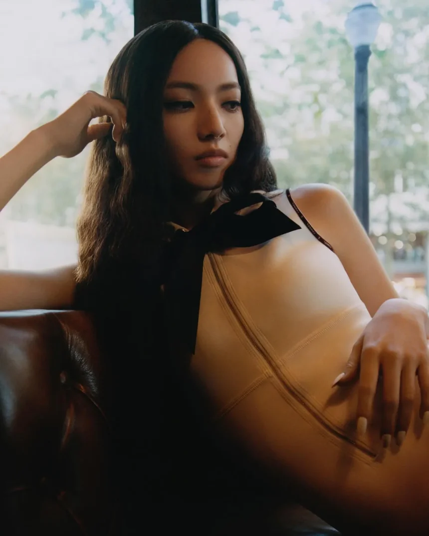 Nana Komatsu in Chanel on Vogue Japan January 2025 by Joshua Woods