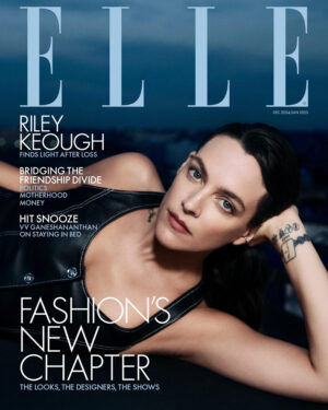 Riley Keough in Chanel on Elle UK December 2024/January 2025 by Olivia Malone