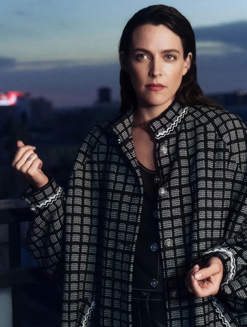 Riley Keough in Chanel on Elle UK December 2024/January 2025 by Olivia Malone