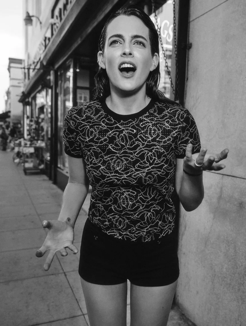 Riley Keough in Chanel on Elle UK December 2024/January 2025 by Olivia Malone