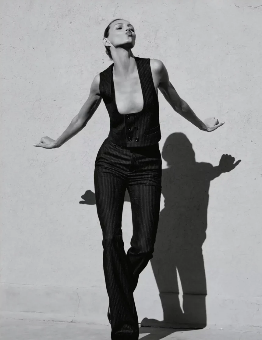 Anja Rubik covers Elle France February 20th, 2025 by Cass Bird