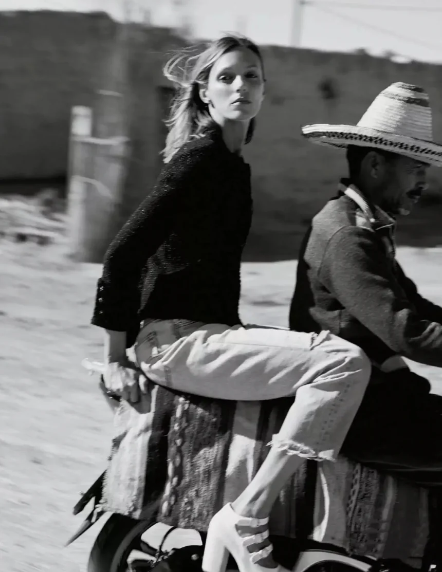 Anja Rubik covers Elle France February 20th, 2025 by Cass Bird