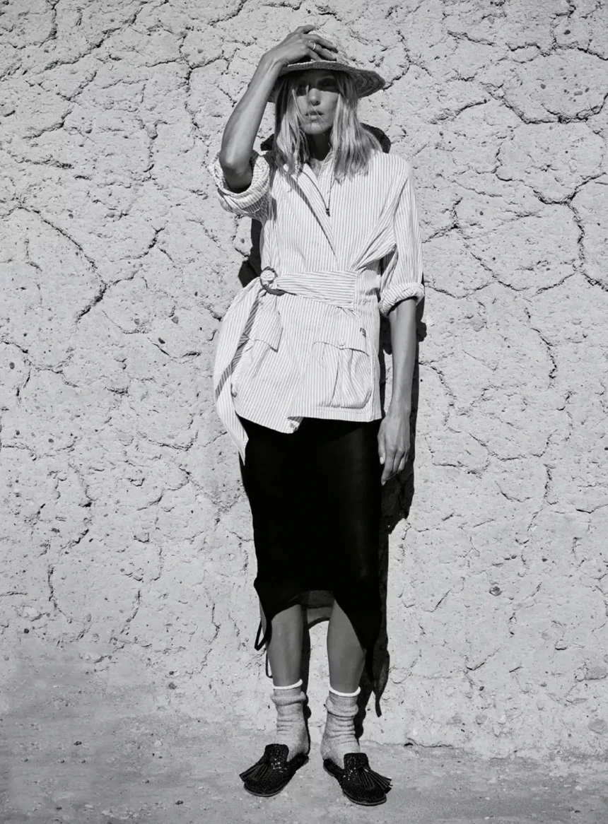 Anja Rubik covers Elle France February 20th, 2025 by Cass Bird