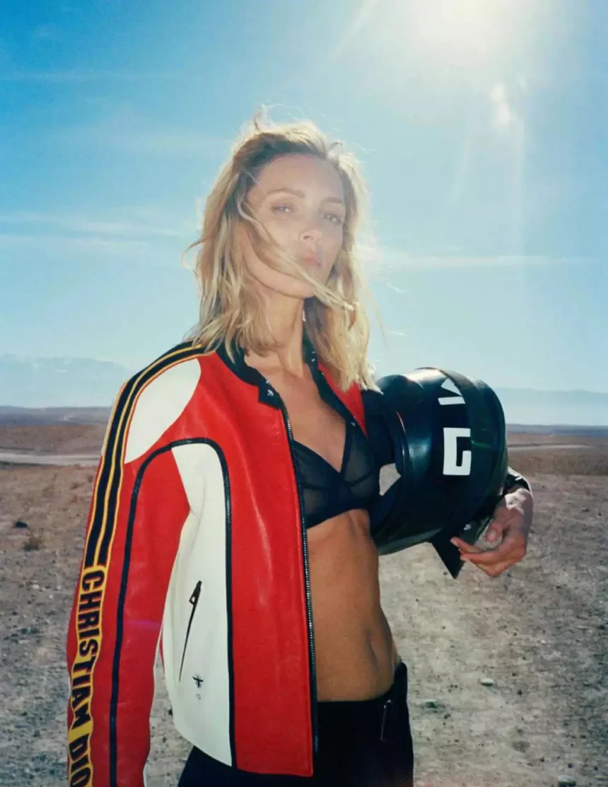 Anja Rubik covers Elle France February 20th, 2025 by Cass Bird