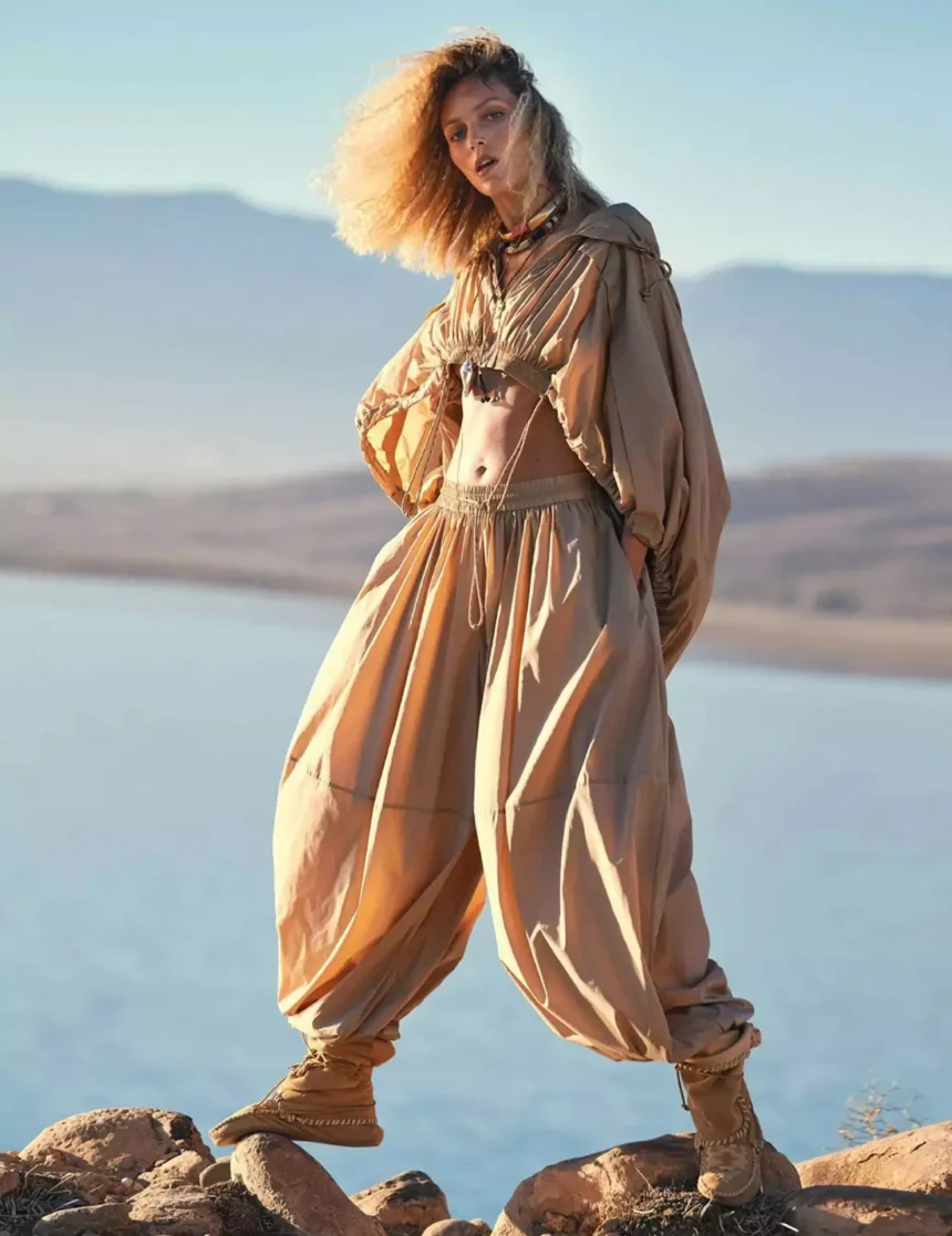 Anja Rubik covers Elle France February 20th, 2025 by Cass Bird