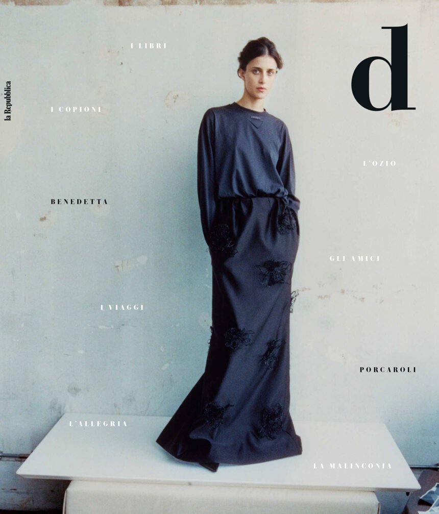 Benedetta Porcaroli in Prada on D la Repubblica February 8th, 2025 by Marius Uhlig