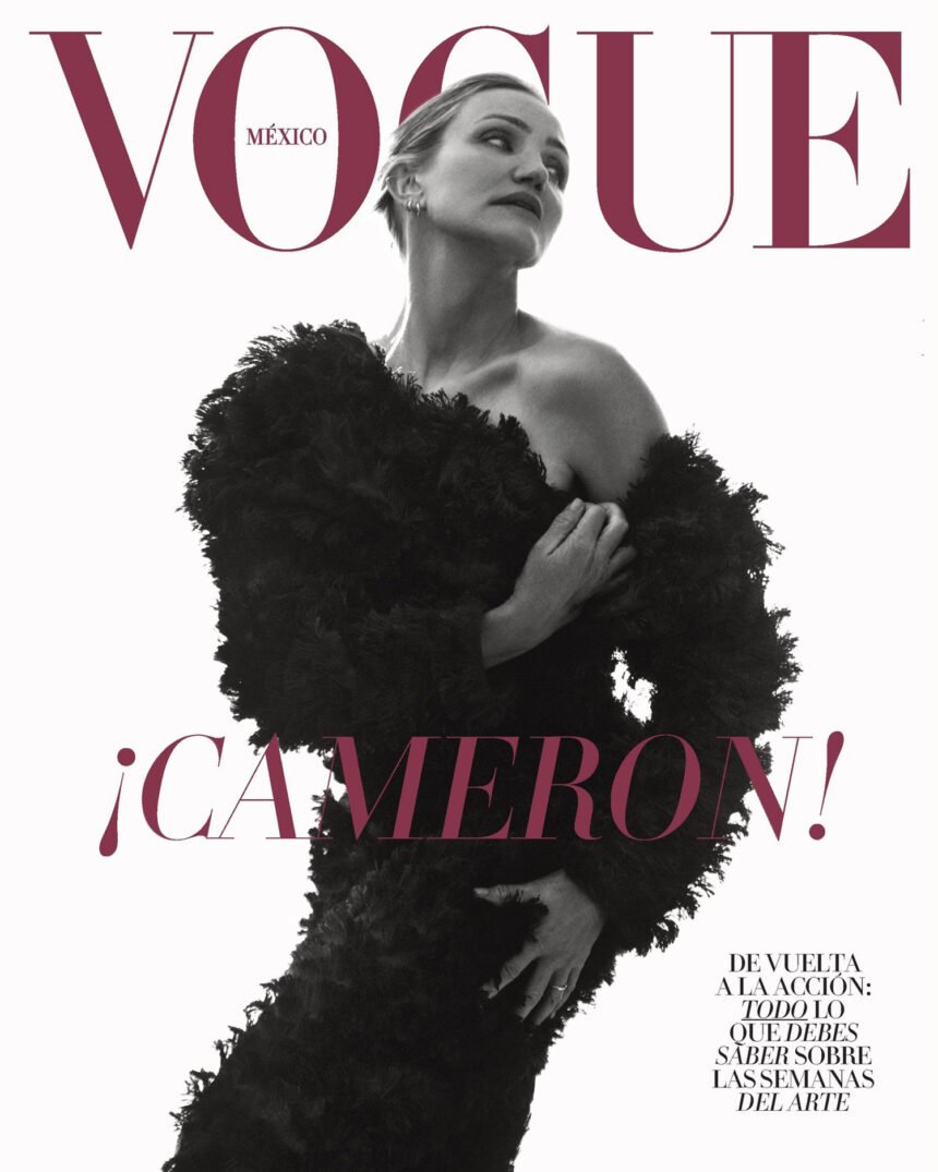 Cameron Diaz covers Vogue Mexico & Latin America February 2025 by Norman Jean Roy