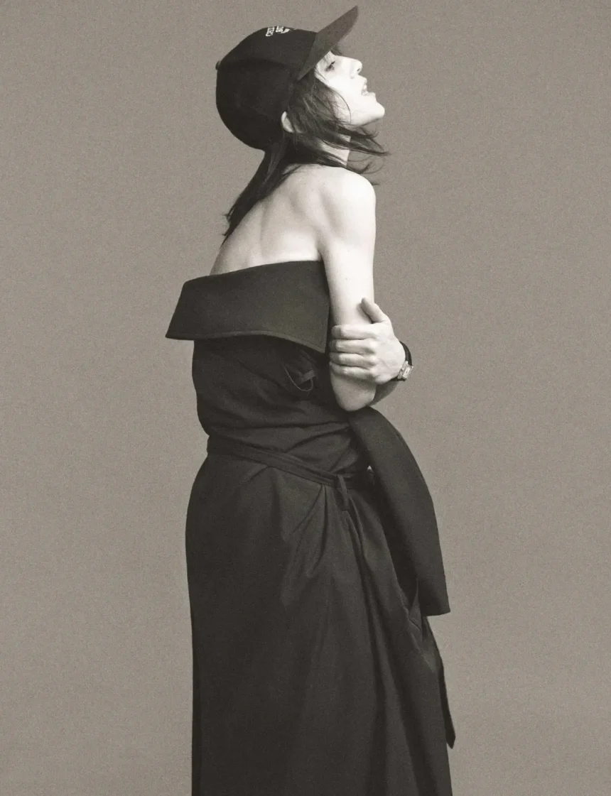 Charlotte Gainsbourg covers Harper’s Bazaar France February 2025 by Mark Kean