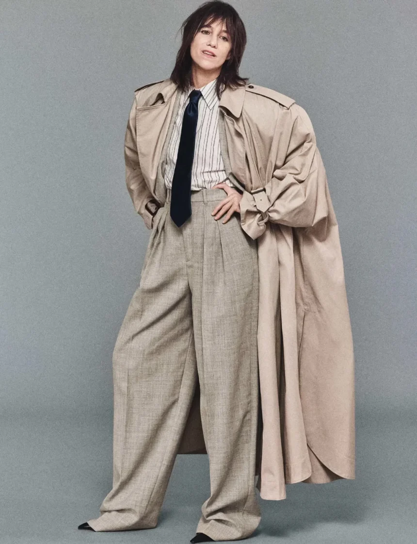 Charlotte Gainsbourg covers Harper’s Bazaar France February 2025 by Mark Kean