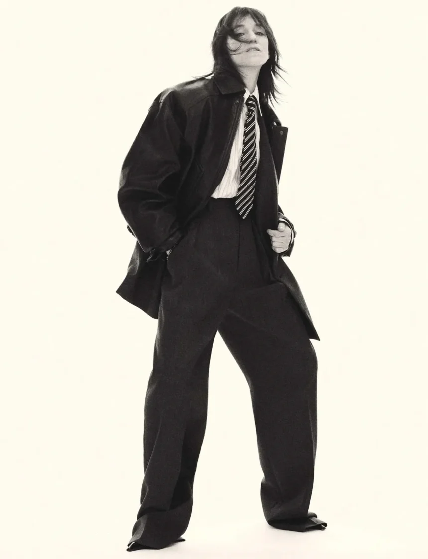 Charlotte Gainsbourg covers Harper’s Bazaar France February 2025 by Mark Kean