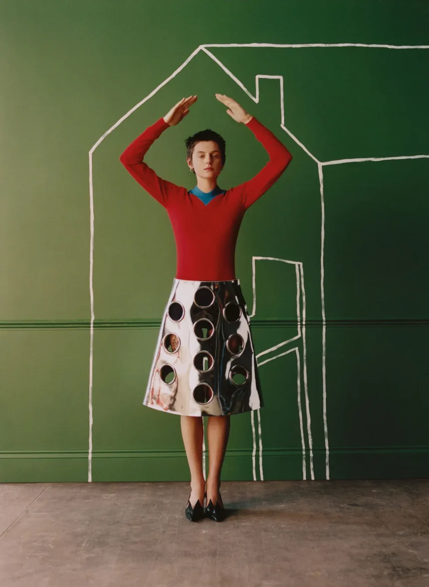 Emma Corrin covers Vogue Germany January/February 2025 by Samuel Bradley