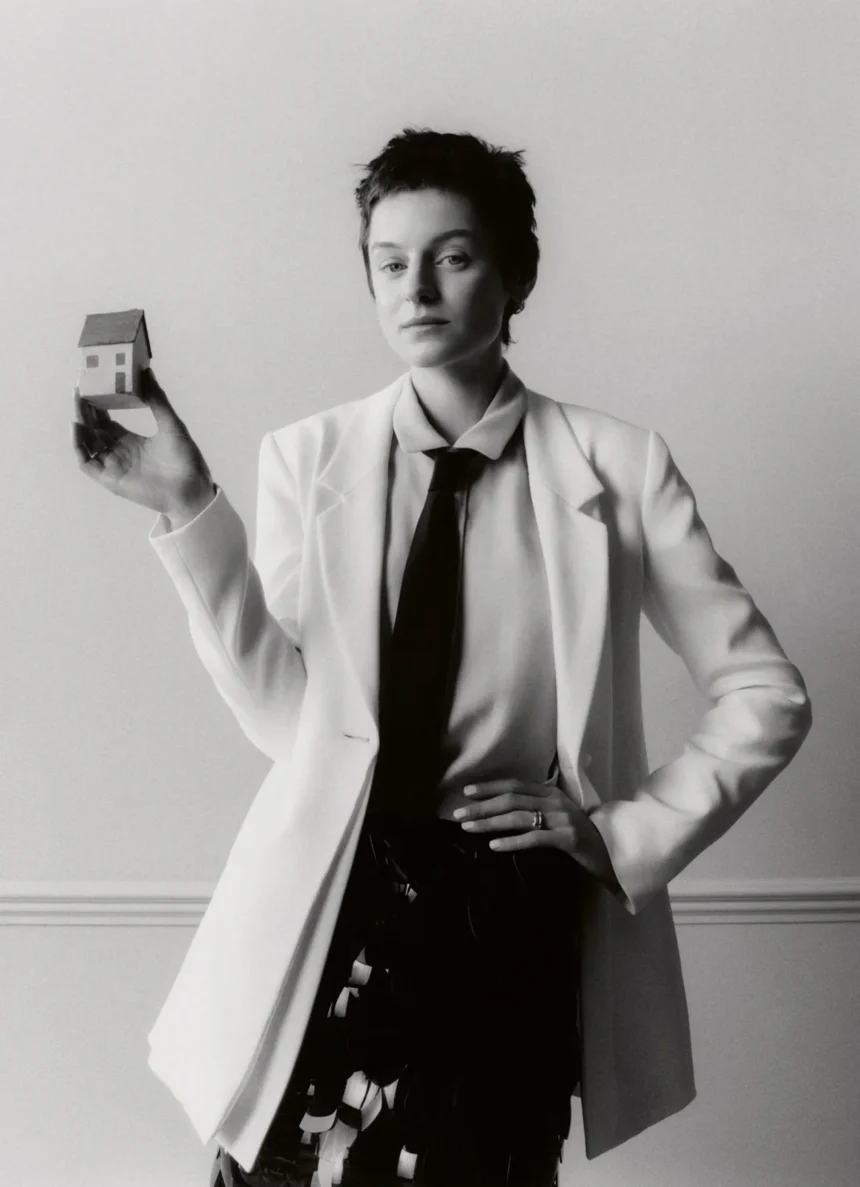 Emma Corrin covers Vogue Germany January/February 2025 by Samuel Bradley