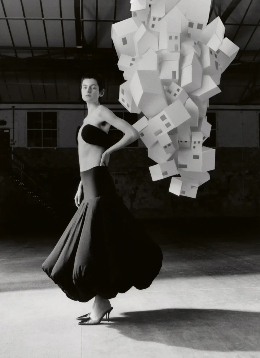 Emma Corrin covers Vogue Germany January/February 2025 by Samuel Bradley