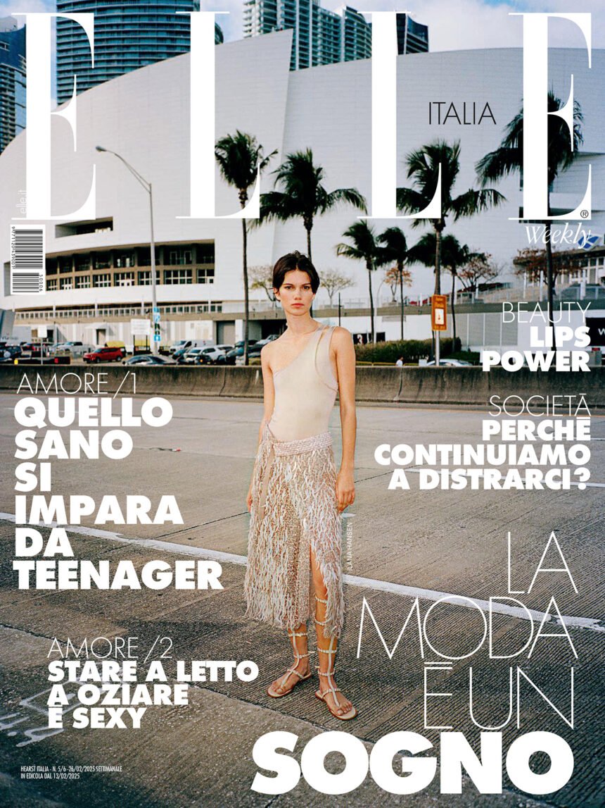 Ilana Hansen covers Elle Italia February 13th, 2025 by Riccardo Vimercati
