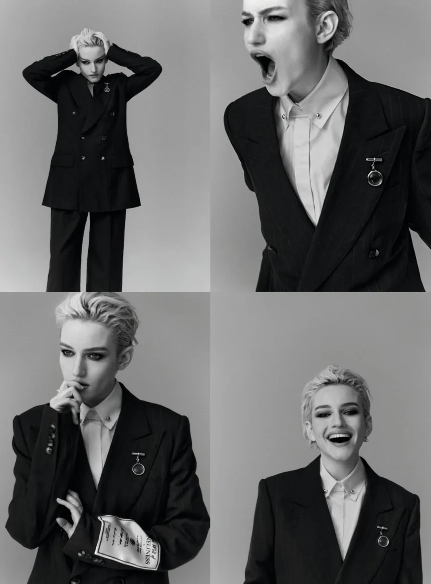 Julia Garner covers Harper’s Bazaar Germany February 2025 by Regan Cameron