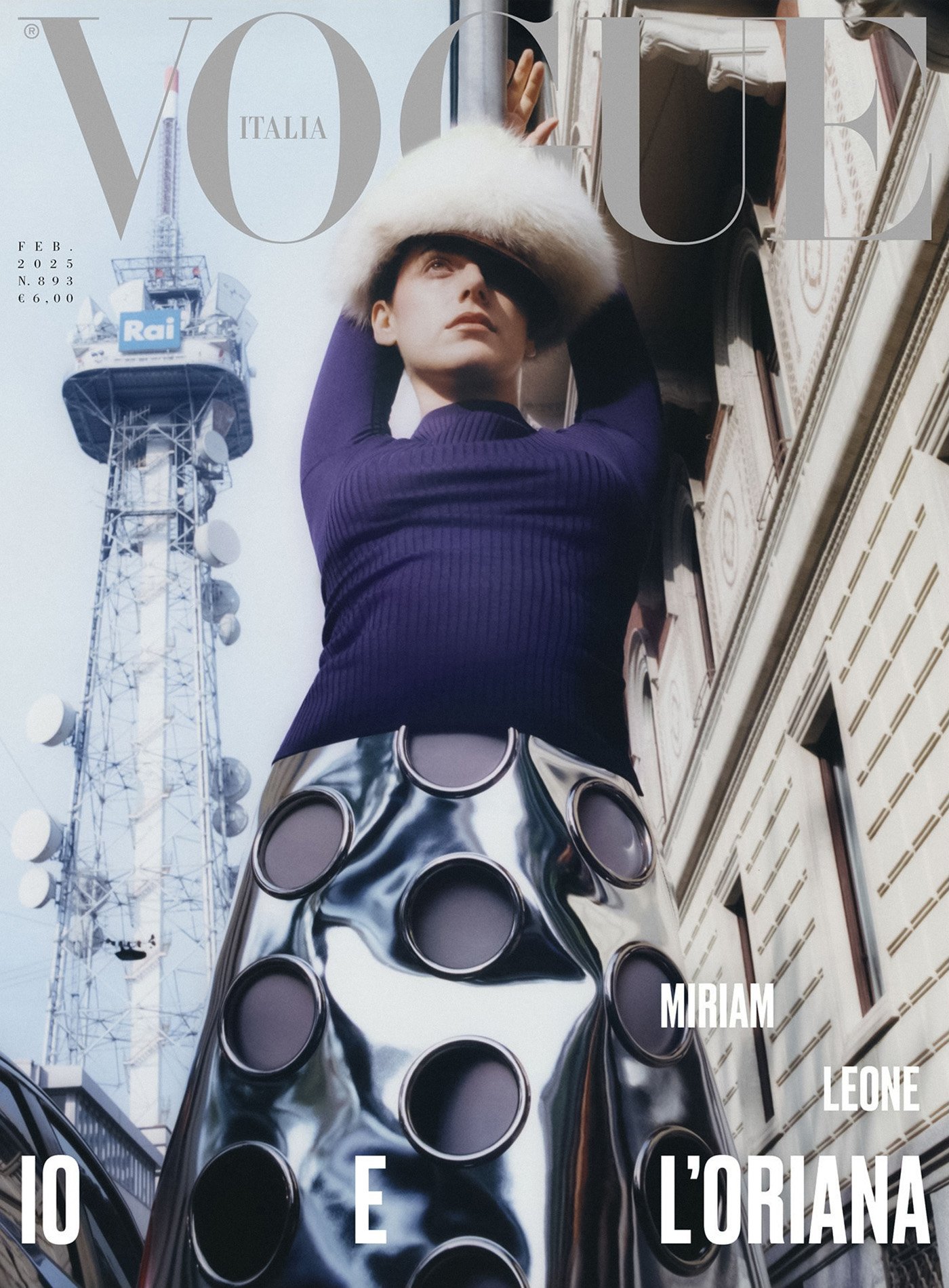 Miriam Leone covers Vogue Italia February 2025 by Maciek Pożoga