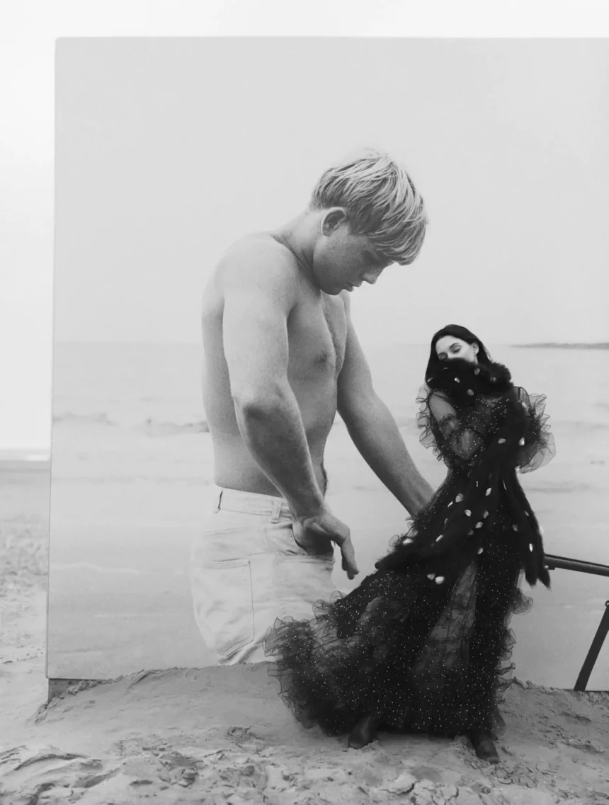 Susie Bick Cave and Earl Cave by Dominique Issermann for Numéro February 2025