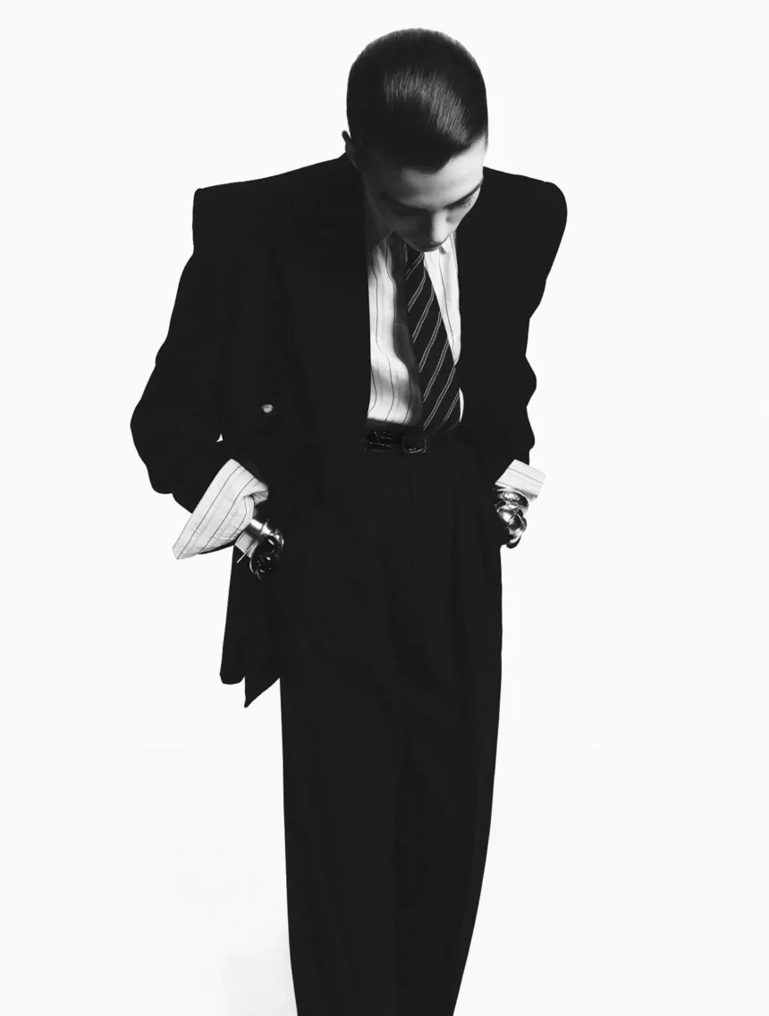 Alix Bouthors covers Numéro February 2025 by Yulia Gorbachenko