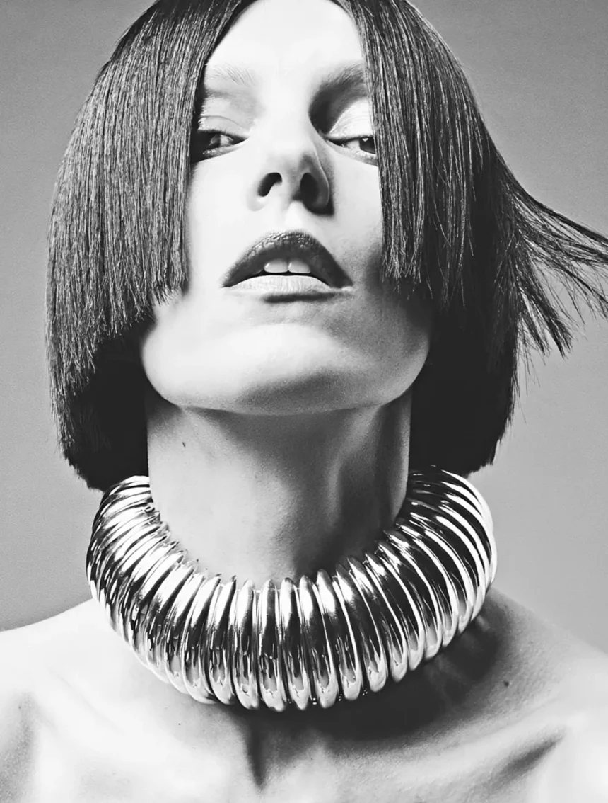 Anja Rubik covers Harper’s Bazaar France March 2025 Digital Edition by Robin Galiegue