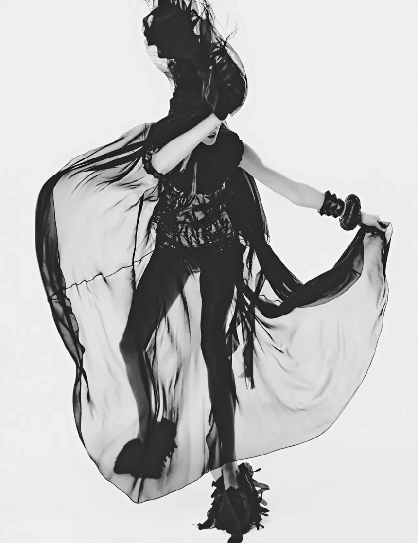 Anja Rubik covers Harper’s Bazaar France March 2025 Digital Edition by Robin Galiegue