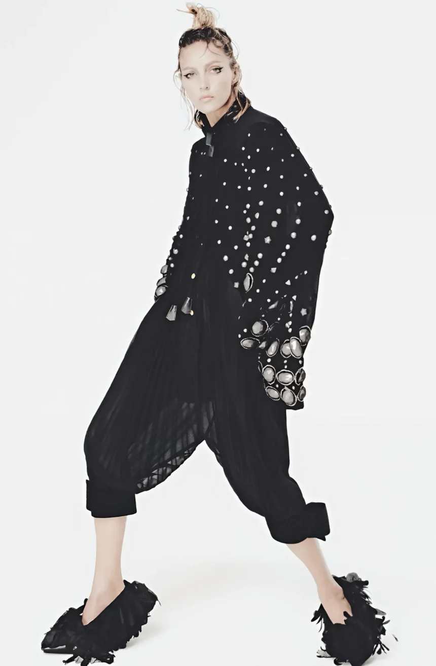 Anja Rubik covers Harper’s Bazaar France March 2025 Digital Edition by Robin Galiegue