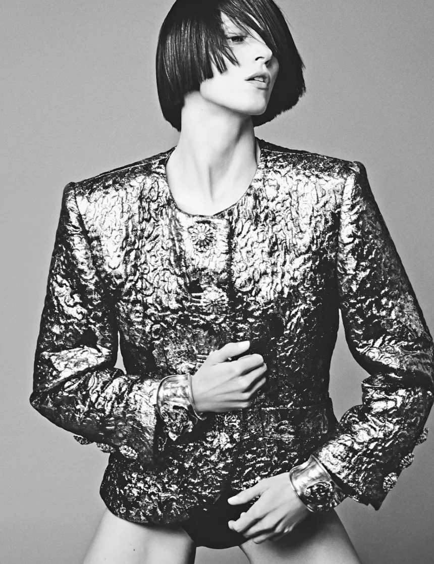 Anja Rubik covers Harper’s Bazaar France March 2025 Digital Edition by Robin Galiegue