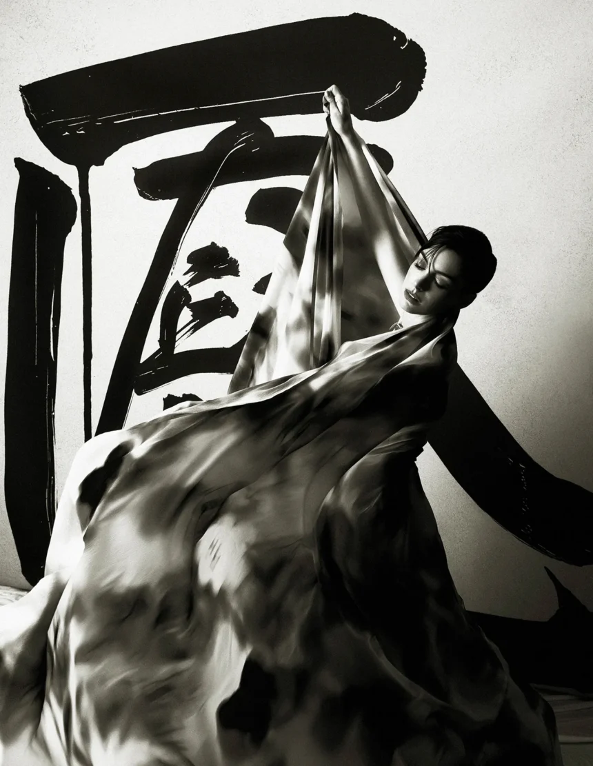 Anne Hathaway covers W Magazine China "The Art Issue" by Zhong Lin