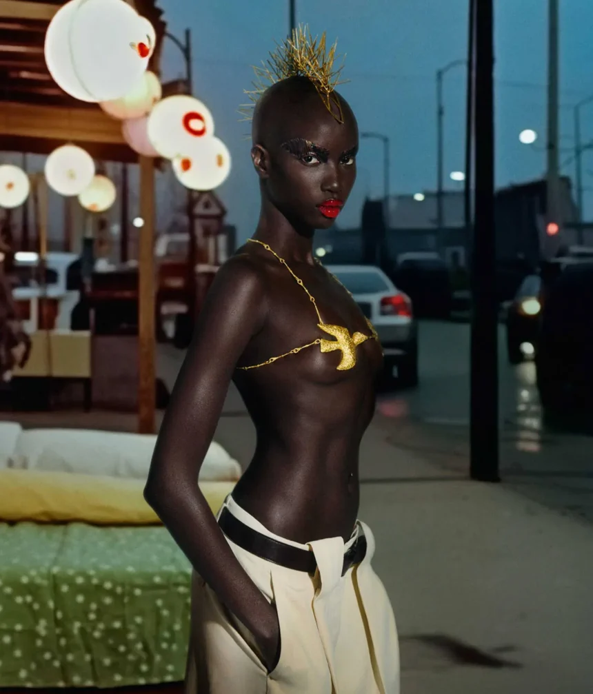 Anok Yai covers D la Repubblica March 1st, 2025 by Drew Vickers