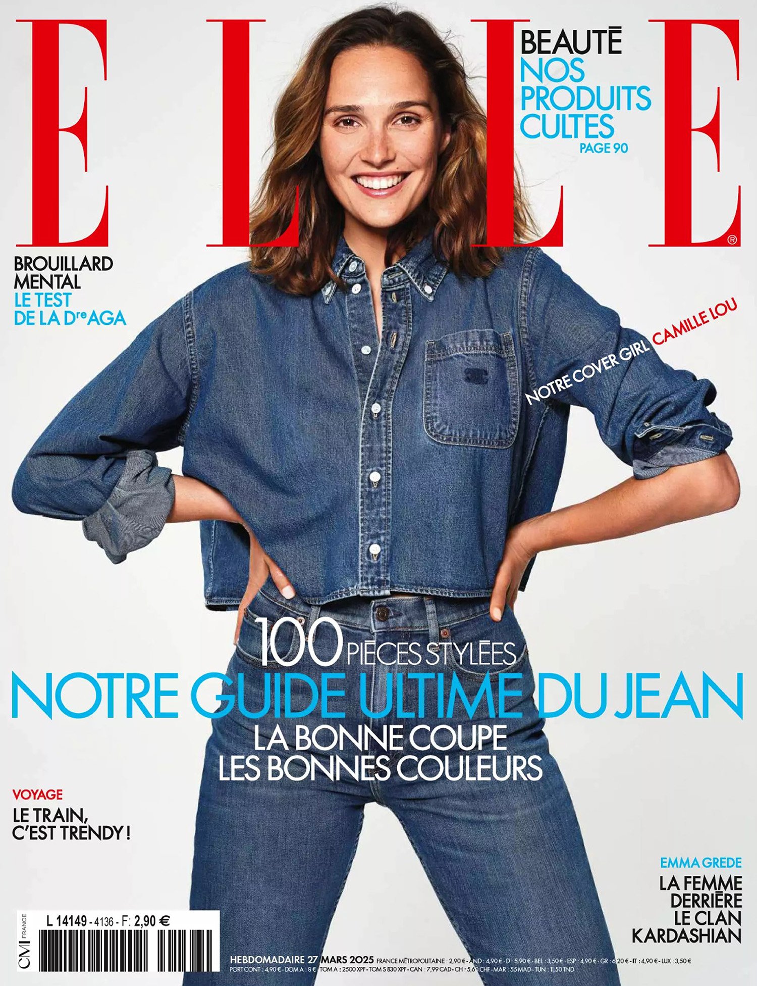 Camille Lou covers Elle France March 27th, 2025 by Dant Studio