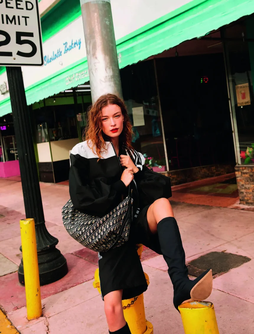 Hazel Reynolds covers Madame Figaro March 7th, 2025 by Marilou Daubé