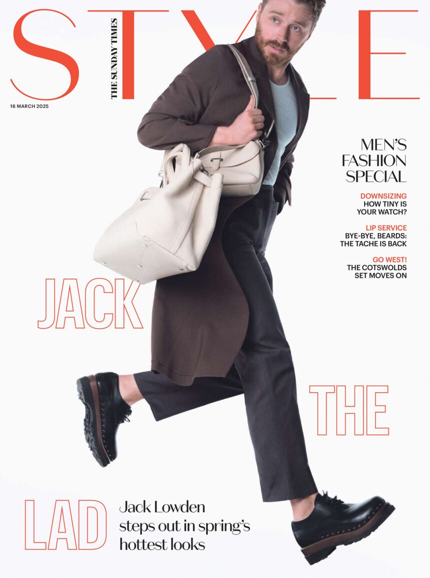 Jack Lowden covers The Sunday Times Style March 16th, 2025 by Felix Cooper