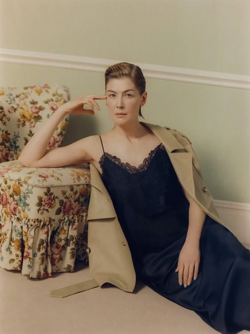 Rosamund Pike covers Porter Magazine March 3rd, 2025 by Ina Lekiewicz Levy