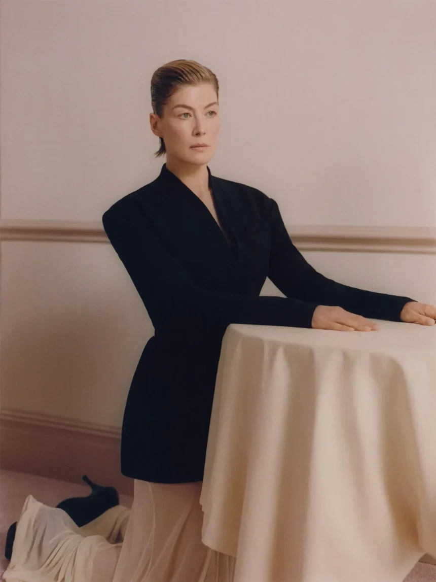Rosamund Pike covers Porter Magazine March 3rd, 2025 by Ina Lekiewicz Levy