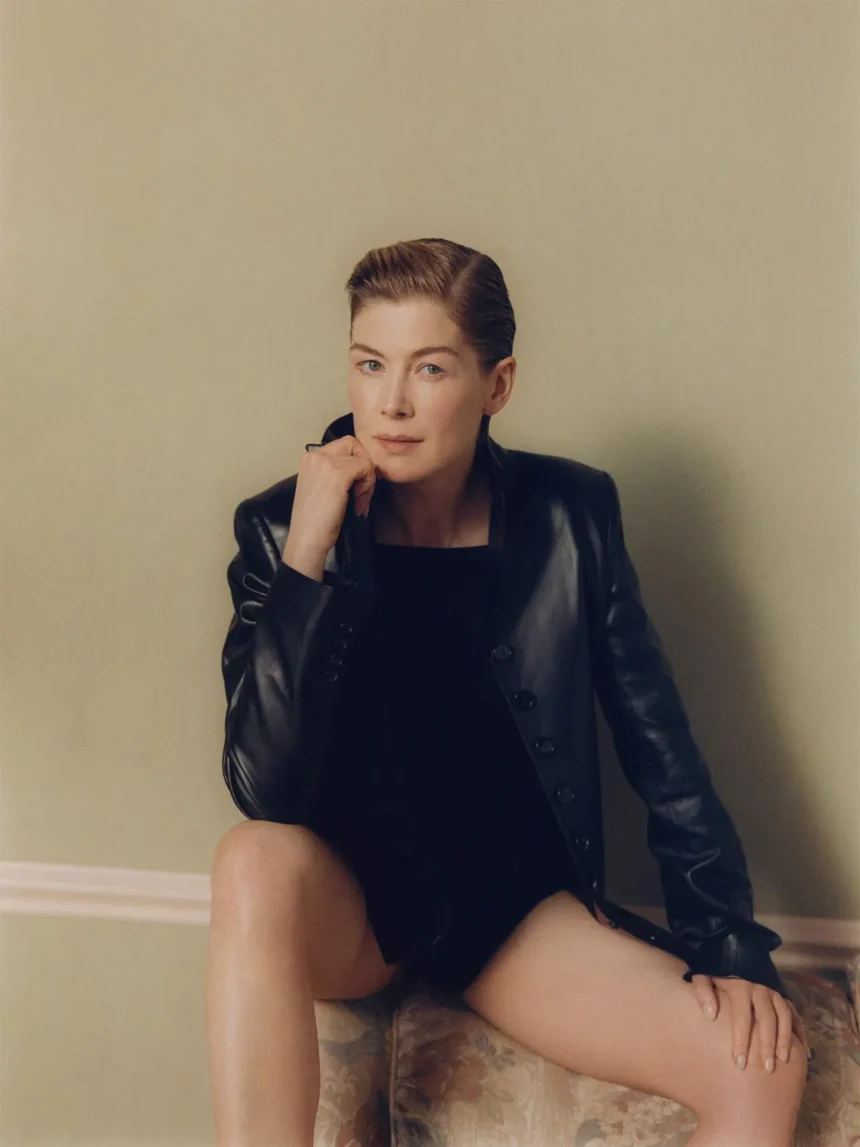 Rosamund Pike covers Porter Magazine March 3rd, 2025 by Ina Lekiewicz Levy